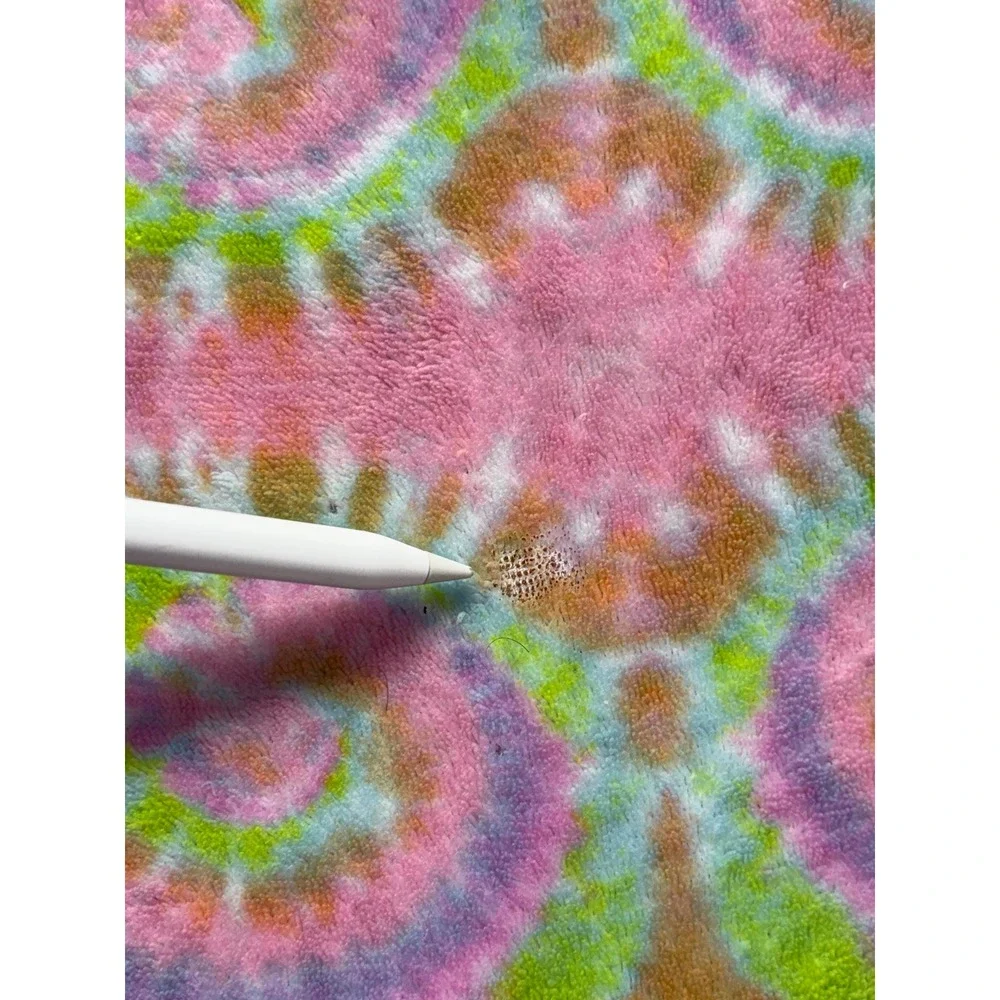 Emme Jordan Pink Tie Dye Psychedelic Plush Fleece Pajama Pants Joggers 1X